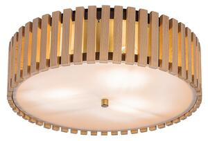 Lampada a soffitto Rabalux Noxelle, attacco E27, 3 lampadine max 25W, grado di protezione IP20, finitura nero opaco/effetto legno, modello 71420