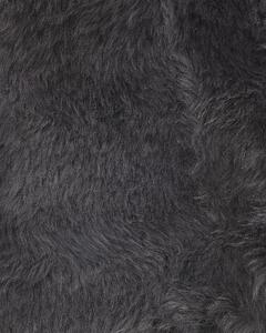 Tappeto in Pelle di montone grigio scuro Fodera morbida per soggiorno Camera da letto Beliani
