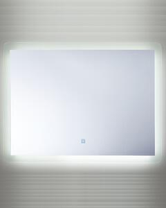Specchio da Bagno a Parete Rettangolare con Illuminazione LED 60 x 80 cm Beliani