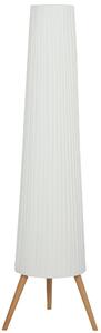 HOMCOM Lampada da Terra Treppiede con Interruttore a Pedale e Luminosità Regolabile, 46x46x153 cm, Bianco | Aosom Italy