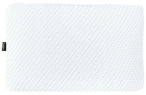 Cuscino Memory Foam Tessuto Poliestere Bianco Supporto Collo Ortopedico Antiallergico 55 x 35 cm Beliani
