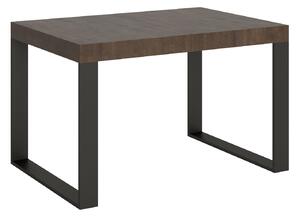 Tavolo Allungabile 120-224x90x77 cm Tecno Noce Telaio Antracite