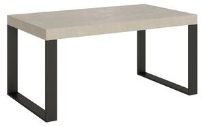 Tavolo Allungabile 160-264x90x77 cm Tecno Cashmere Gambe Antracite