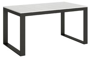Tavolo Allungabile 160-264x90x80 cm Tecno Evolution Bianco Frassino
