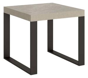 Tavolo Allungabile 90-246x90x77 cm Tecno Cashmere Telaio Antracite