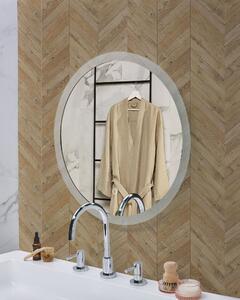 Specchio da parete a LED sospeso da 58 cm Rotondo moderno e contemporaneo per il trucco da toeletta da bagno glamour Beliani