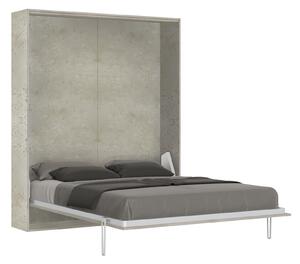 Letto Matrimoniale a Scomparsa Salvaspazio Kentaro H210,5 Cashmere Grigio