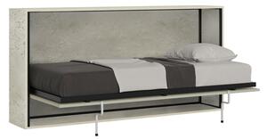 Letto Singolo a Scomparsa Salvaspazio Orizzontale Kando H97,4 cm Cashmere