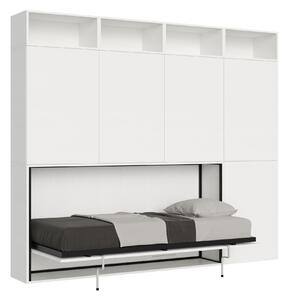 Letto Singolo a Scomparsa Composizione B Kando H226,7 Bianco Frassino