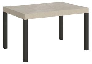 Tavolo Allungabile 120-204x80x77 cm Everyday Cashmere Telaio Antracite