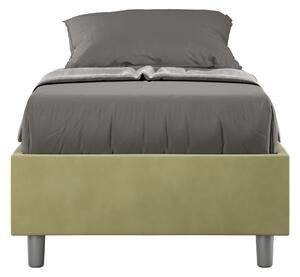 Letto 1 Piazza e Mezzo Sommier 130x200 cm Senza Rete Azelia Tè Verde