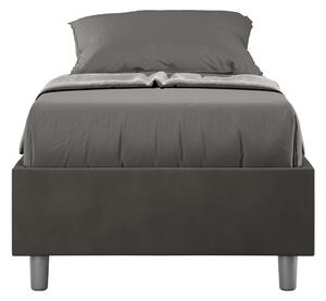 Letto Singolo Sommier 80x200 cm Senza Rete Azelia Grigio