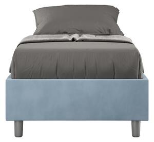 Letto Singolo Sommier 80x200 cm Senza Rete Azelia Azzurro
