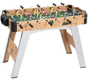 SPORTNOW Calcio Balilla, 89 cm Tavolo, Set Gioco, Segnapunti Manuali, Rovere Giallo | Aosom Italy