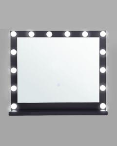 Specchio a LED Nero 50 x 60 cm in stile moderno bagno soggiorno Beliani