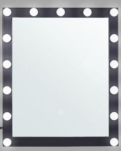 Specchio a LED da parete bianco 50 x 60 cm in stile moderno bagno soggiorno Beliani