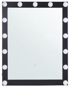 Specchio a LED da parete bianco 50 x 60 cm in stile moderno bagno soggiorno Beliani