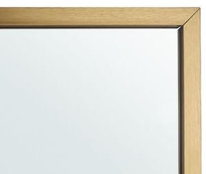 Specchio da terra con cornice dorato 40 x 140 cm in stile moderno Beliani