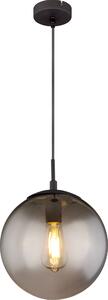 Globo Lighting|Lampada a sospensione in metallo nero opaco, 1x E27