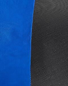 Trampolino Blu Polipropilene Pad Gambe in Acciaio 366 cm Rete di Sicurezza Rotonda Recinzione Giardino Esterno Beliani