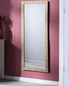 Specchio da Parete in Ottone da Appendere 50 x 130 cm Rettangolare Moderno Vintage Beliani