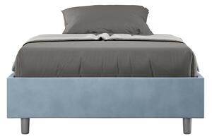 Letto Matrimoniale Francese Sommier 140x200 cm Senza Rete Azelia Azzurro