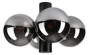 Plafoniera SFERIO 4xE14/5W/230V nero/nero fumé