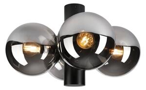 Plafoniera SFERIO 4xE14/5W/230V nero/nero fumé