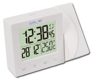 ExploreScientific RDP1001 Orologio Proiezione Sveglia Giorno Temperatura Bianco