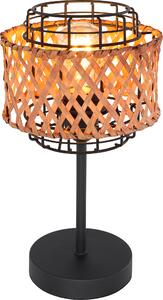 Globo Lighting lampada da tavolo in metallo nero, 1x E27