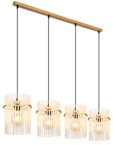 Globo Lighting lampada a sospensione in metallo color oro opaco, 4x E27