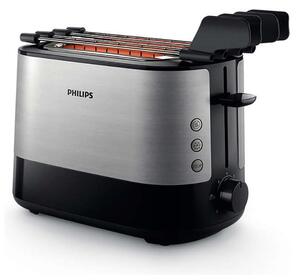 Philips HD2639/90 Inox Tostapane 1000W Scongelamento Riscaldamento Cassetto Briciole