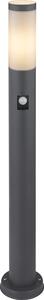 Globo Lighting luce da esterno in acciaio inox antracite, 1x E27
