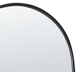 Specchio da terra ovale con telaio in metallo e supporto design moderno con cornice Beliani