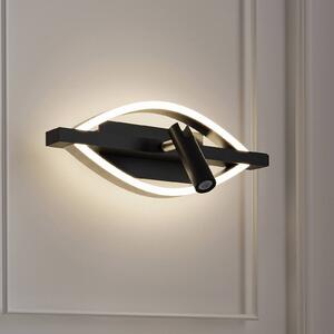 Lucande Matwei LED applique, ovale, nichel