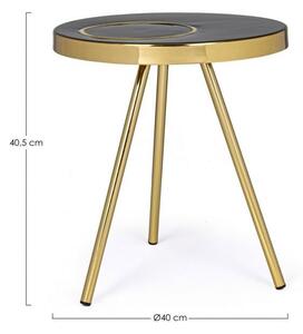 Tavolino Basso Ø40x40,5 cm in Acciaio
