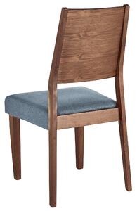 Set di 2 sedie da pranzo in legno scuro con decorativo design moderno e tradizionale Beliani