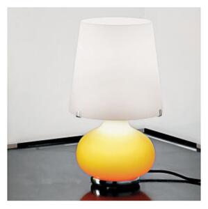Rossini P.1305-35-AR Lampada Tavolo Vetro Murano InferioreArancio SuperioreBianco Arancione