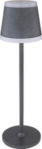 Lampada da tavolo a LED, touch, dimmerabile, grigio, USB, H 38,5 cm