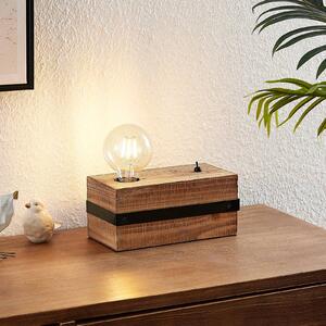 Lindby Sverina lampada da tavolo di legno, 1 luce