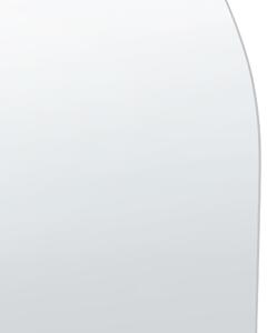 Specchio da parete a forma di arco senza cornice argento 70 x 75 cm camera da letto bagno soggiorno Beliani