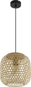 Lampada a sospensione, vimini di bambù, naturale, 23 cm