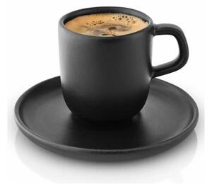 Eva Solo Tazzina da Caffè 6,5cl con Piattino Nordic Kitchen Black Gres Tools Design