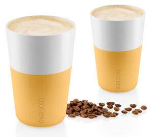 Eva Solo Bicchiere da Caffè Latte 2pz Golden Sand 360ml Porcellana Guaina Silicone