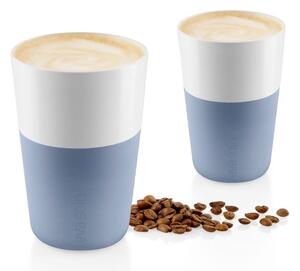 Eva Solo Bicchiere da Caffè Latte 2pz Blue Sky 360ml Porcellana Guaina Silicone