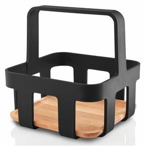 Eva Solo Contenitore da Tavolo Nordic Kitchen Nero Rovere Cestino con Maniglia