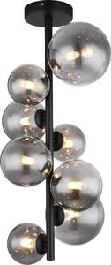 Globo Lighting plafoniera in metallo nero opaco, 8x G9 LED