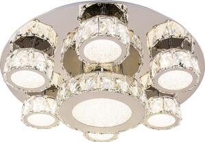 Globo Lighting|Lampada a soffitto in metallo cromato, LED