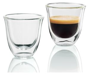 DeLonghi DLSC310 Bicchieri Espresso 2pz 90ml Vetro Doppia Parete Termica