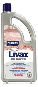 Nuncas Livax 20 Carati 1L Cera Protettiva AutoLucidante Pavimenti in Marmo non Lucidati a Piombo e Pietre Naturali